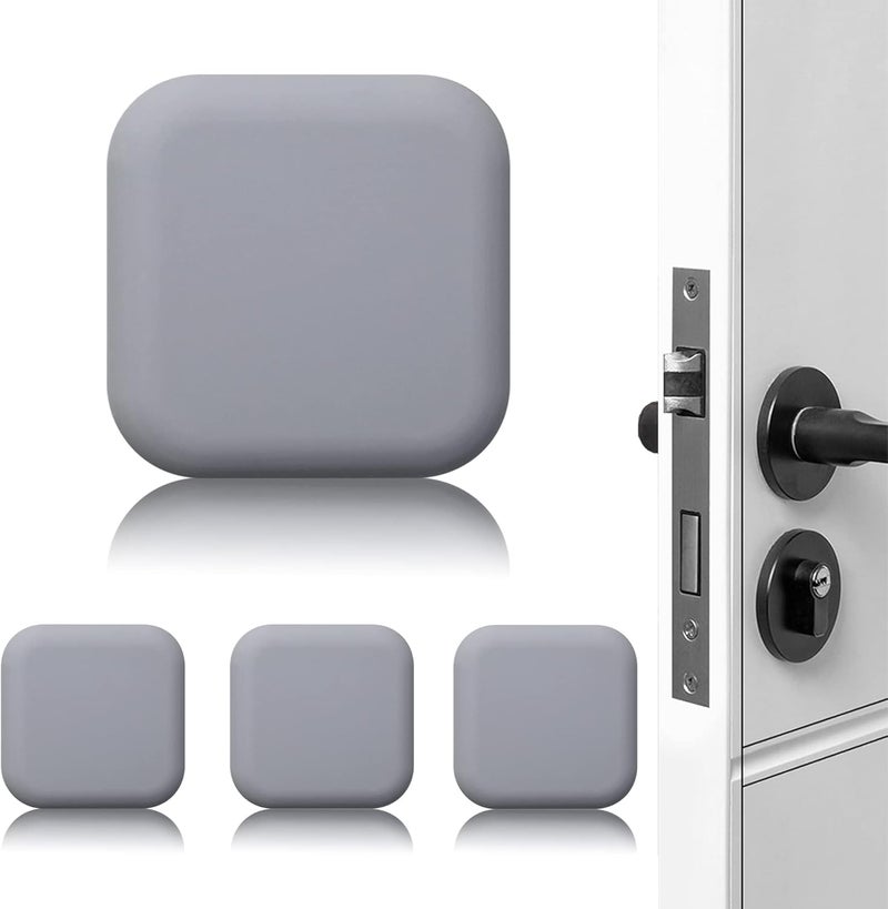 XoYoZo Door Stoppers Wall Protector Buffer Guard Doorknob Door Handle Bumper Self Adhesive Silencer Soft Rubber Crash Pad for Home Office - Image 1